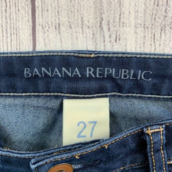 Banana Republic Ultimate Skinny Jeans 27 Dark Wash Inseam 28" - Picture 8 of 13